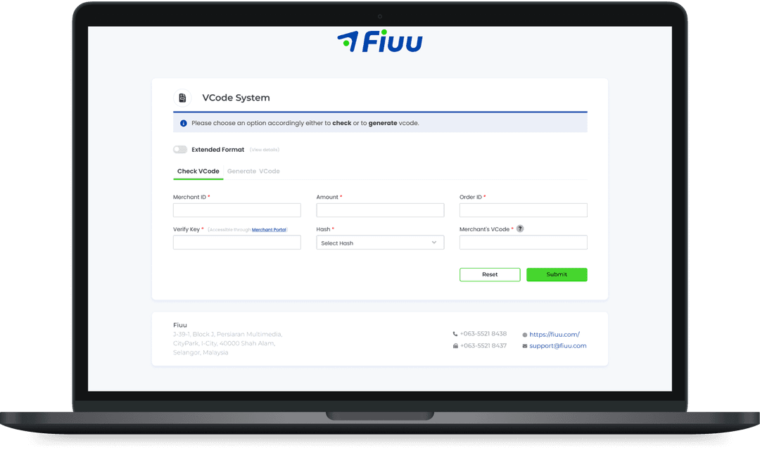 Vcode System Interface